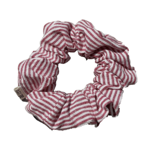 red stripes scrunchie