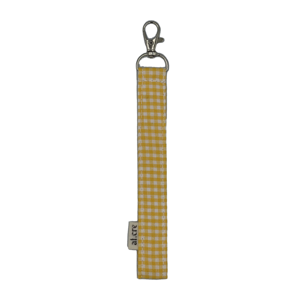 yellow picnic wrist keychain