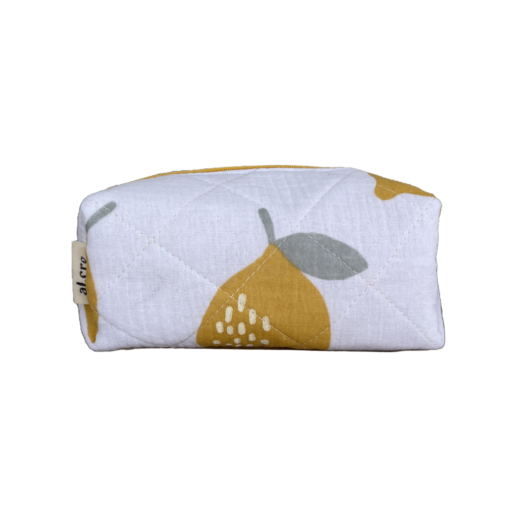 big lemons small makeup bag