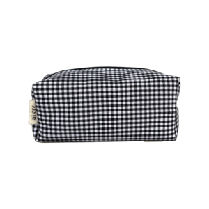 black picnic small makeup bag