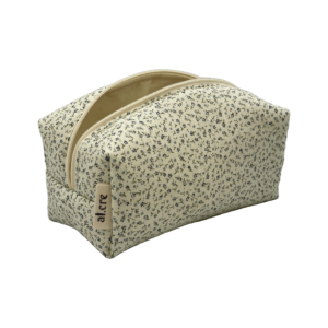 tiny blue flowers small makeup bag