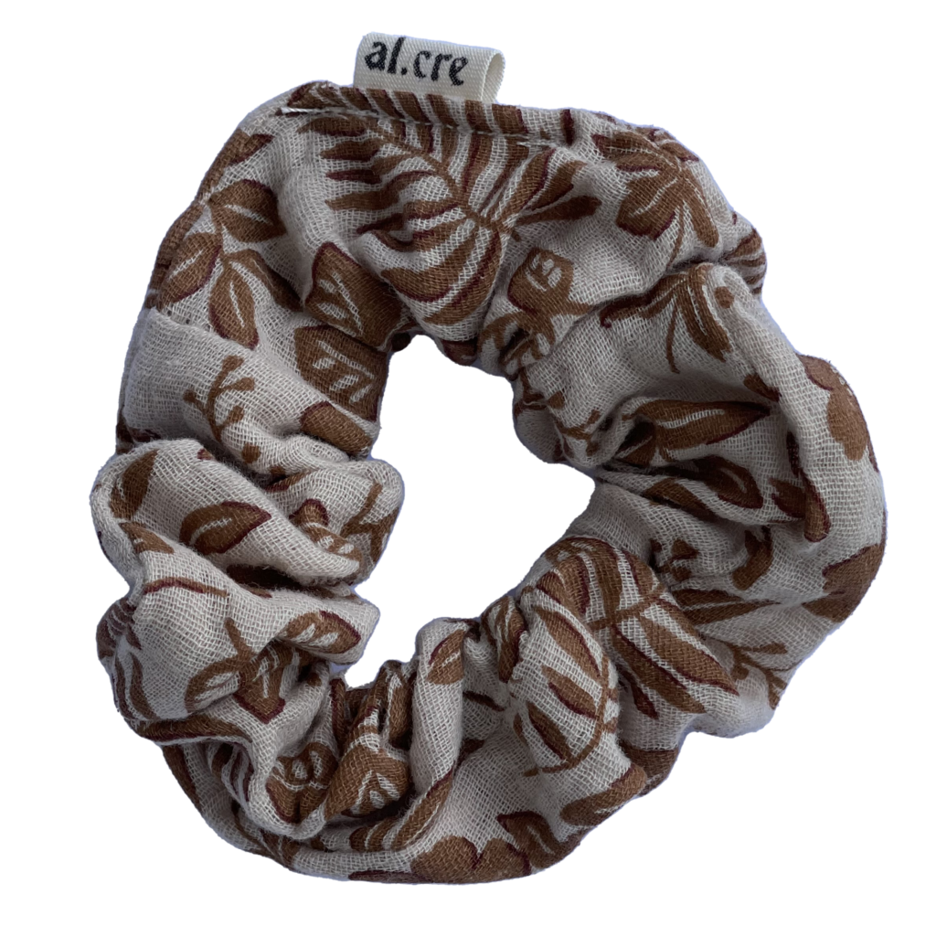 fall leaves scrunchie