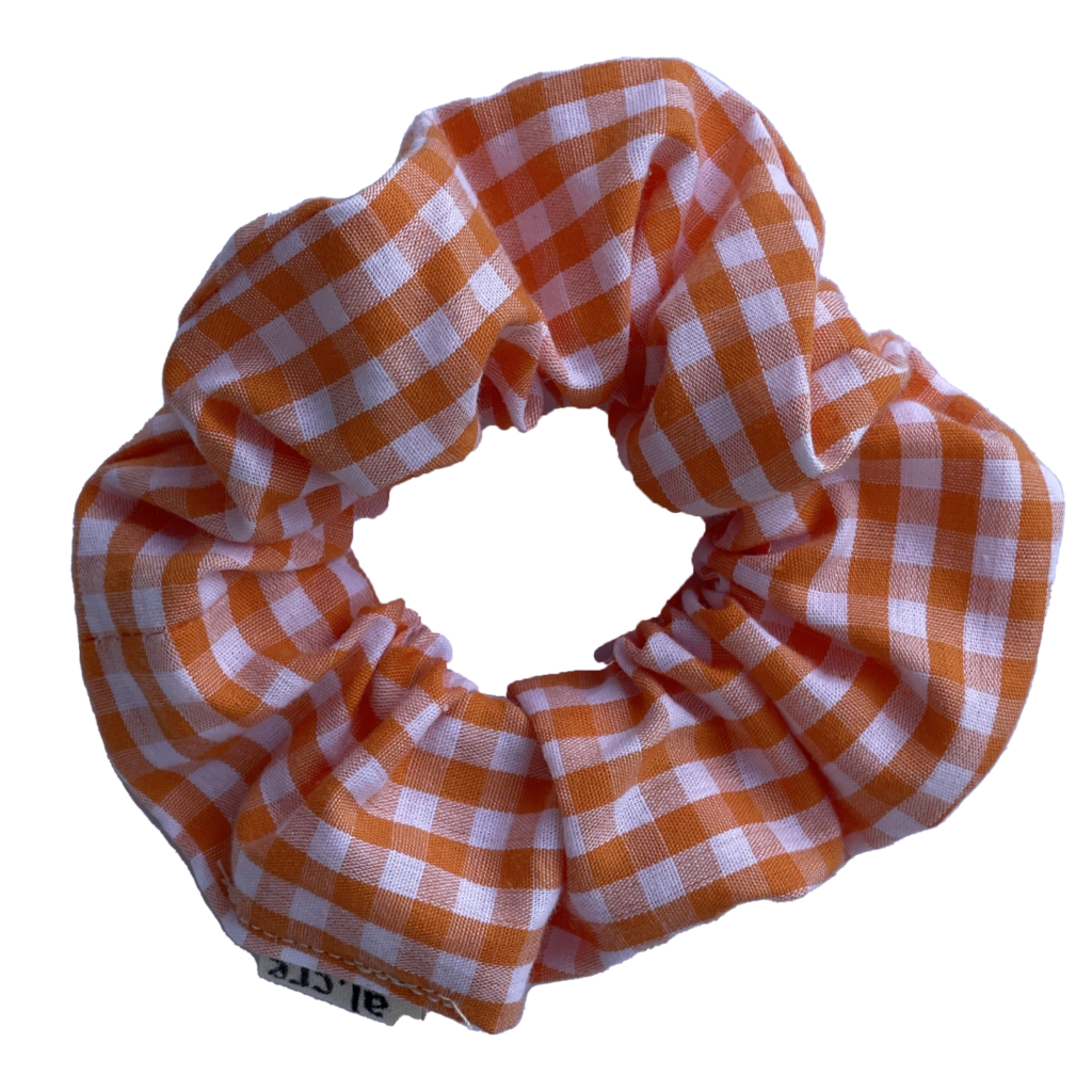 orange picnic scrunchie