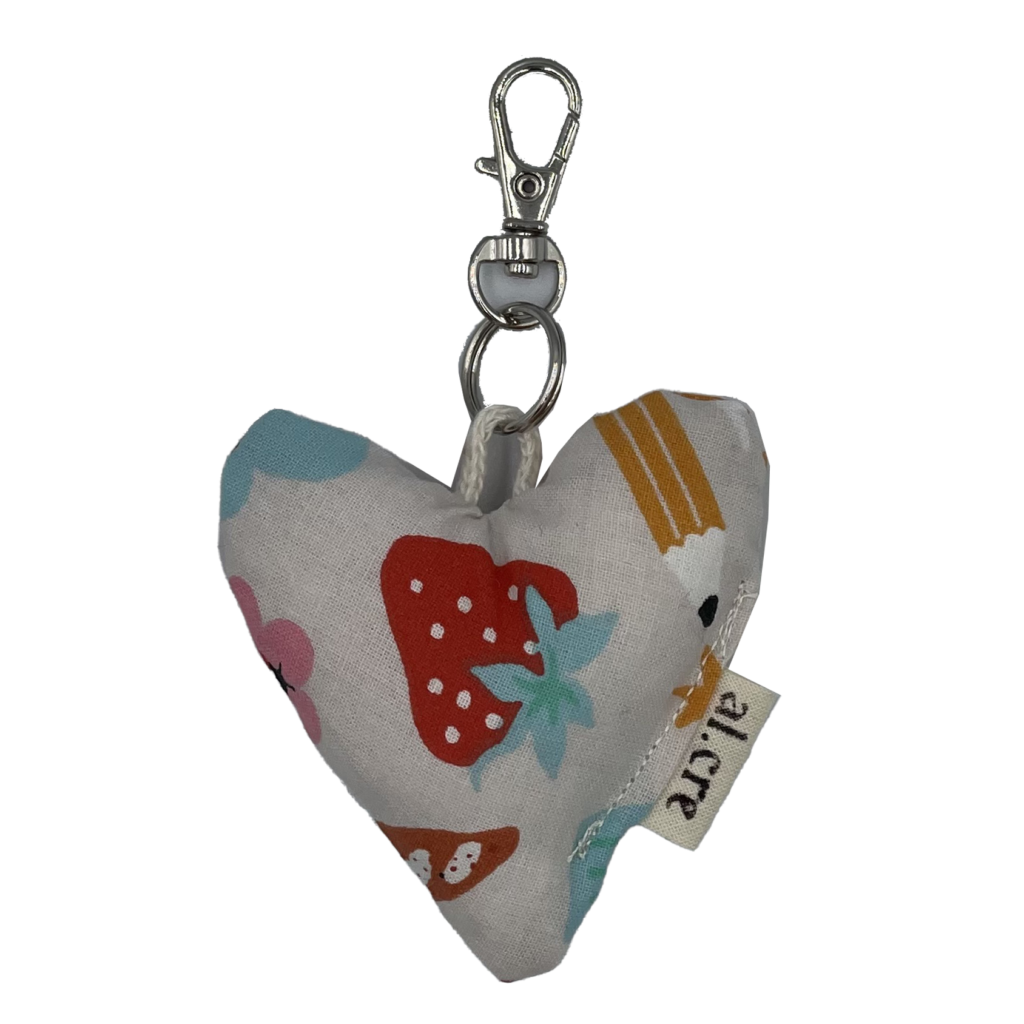 sunday walk heart keychain