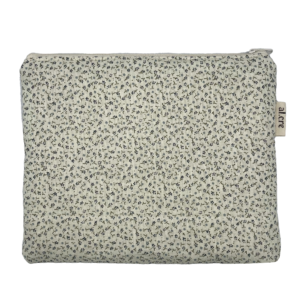 tiny blue flowers maxi puffy pouch