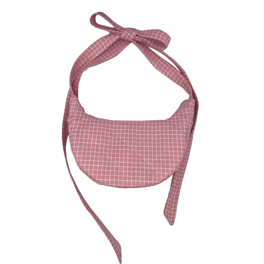 large pink picnic banana bag