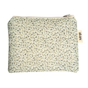 tiny blue flowers medium pouch