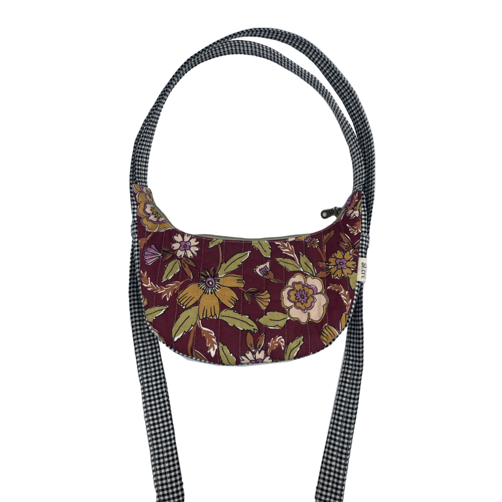 floral picnic banana bag