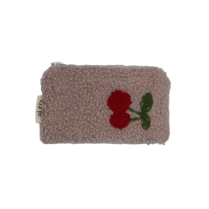 fluffy cherry small wallet