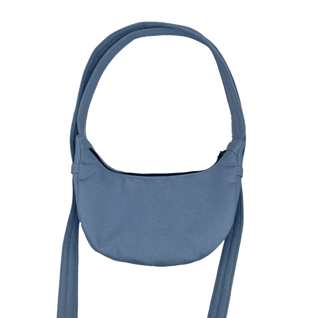 light denim banana bag