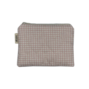 quilted pink hearts medium pouch