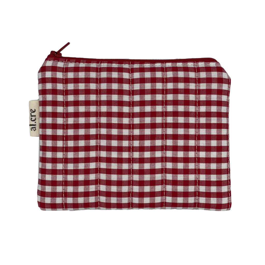 red picnic medium pouch