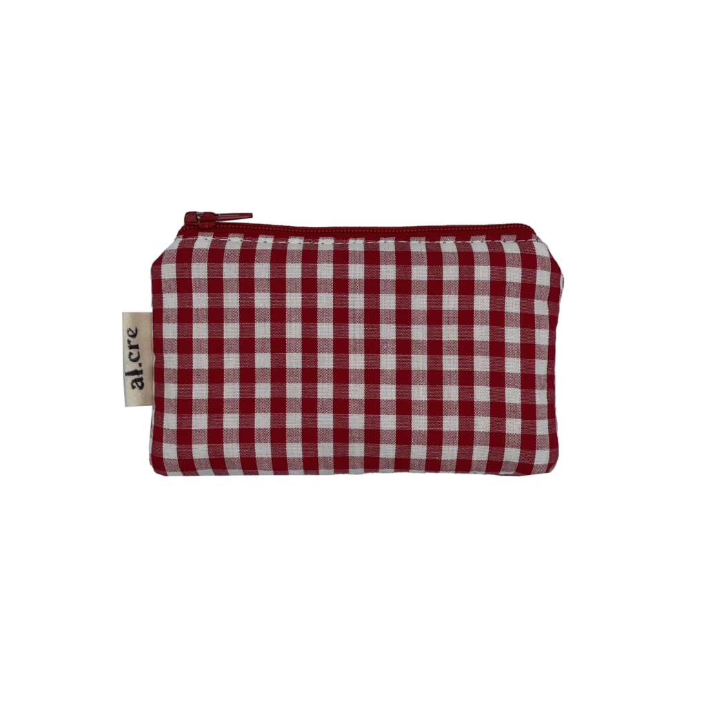 red picnic small wallet