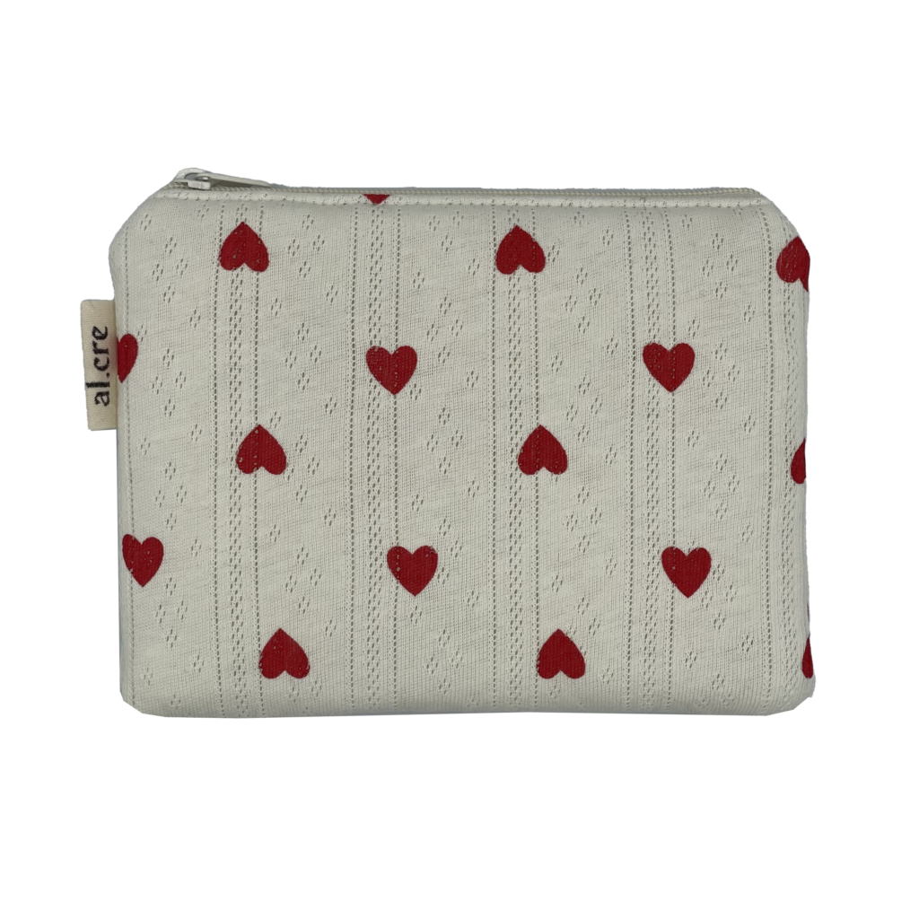 soft hearts medium pouch