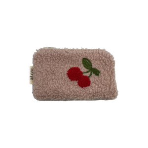 fluffy cherry small wallet