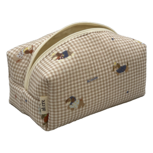 picnic dogs maxi makeup bag