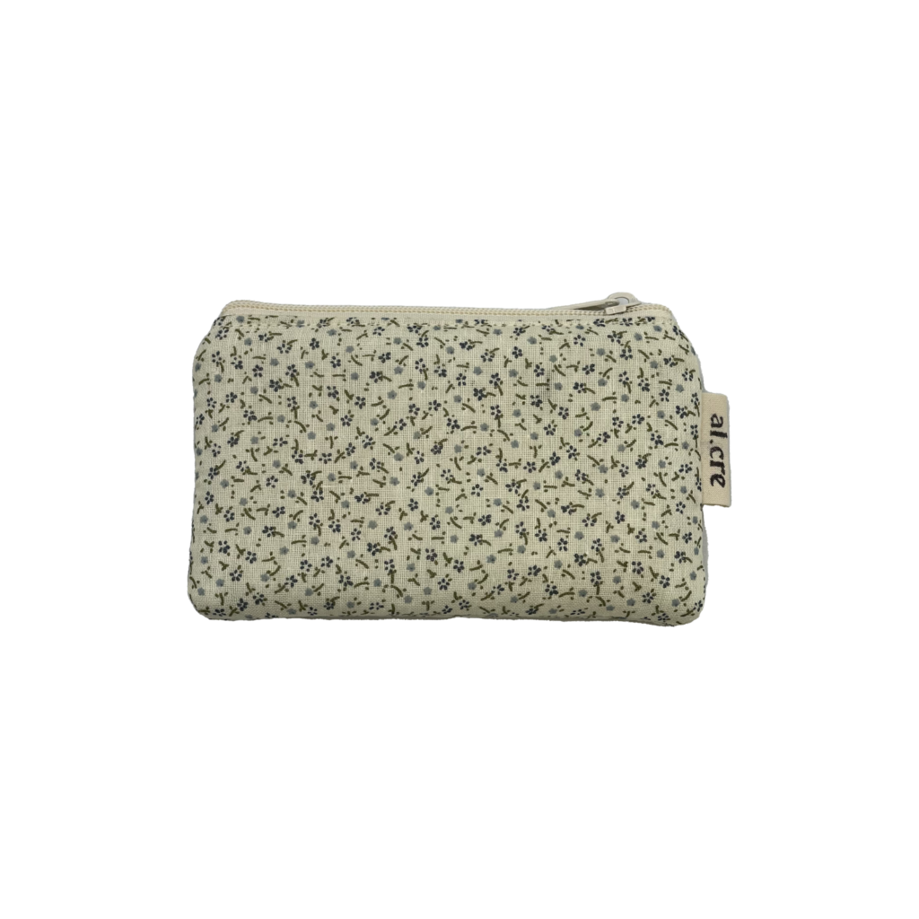 tiny blue flowers small wallet