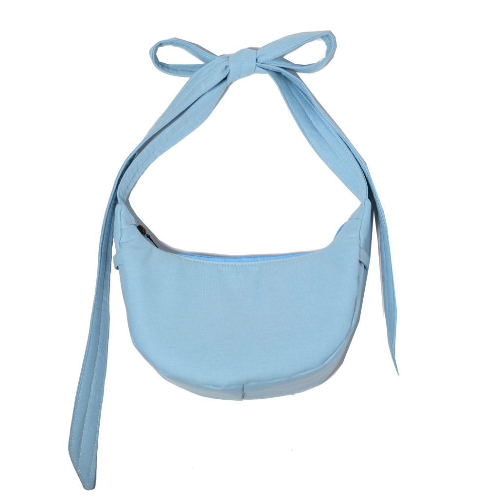 light denim banana bag