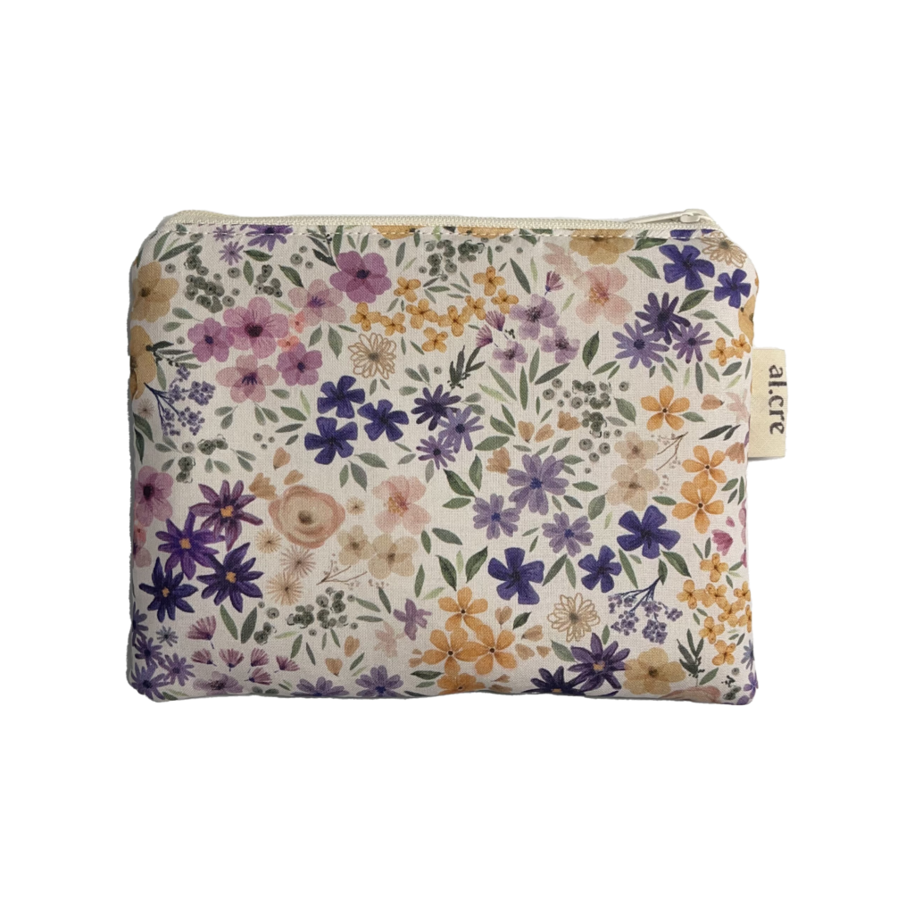lilac flowers medium pouch