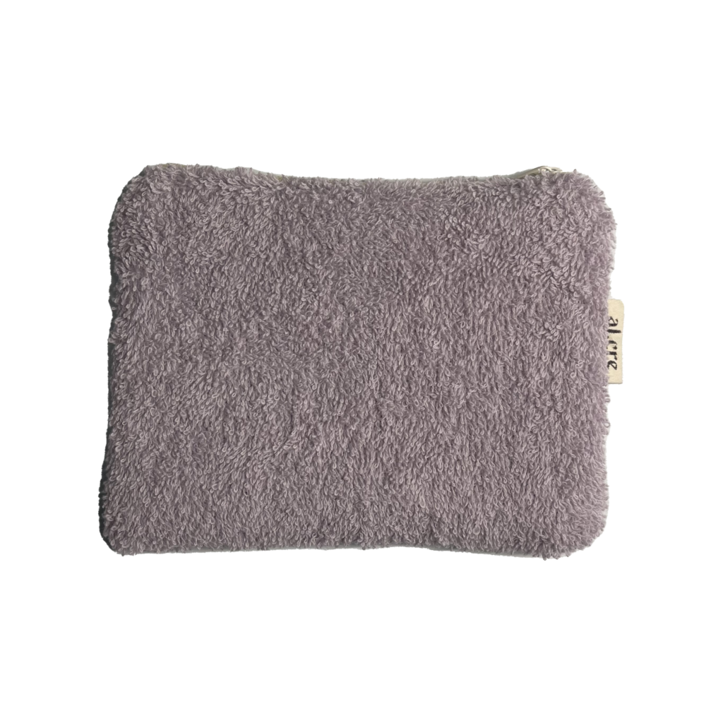 lilac towel medium pouch