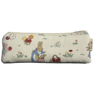 mushrooms and bunnies pencil case