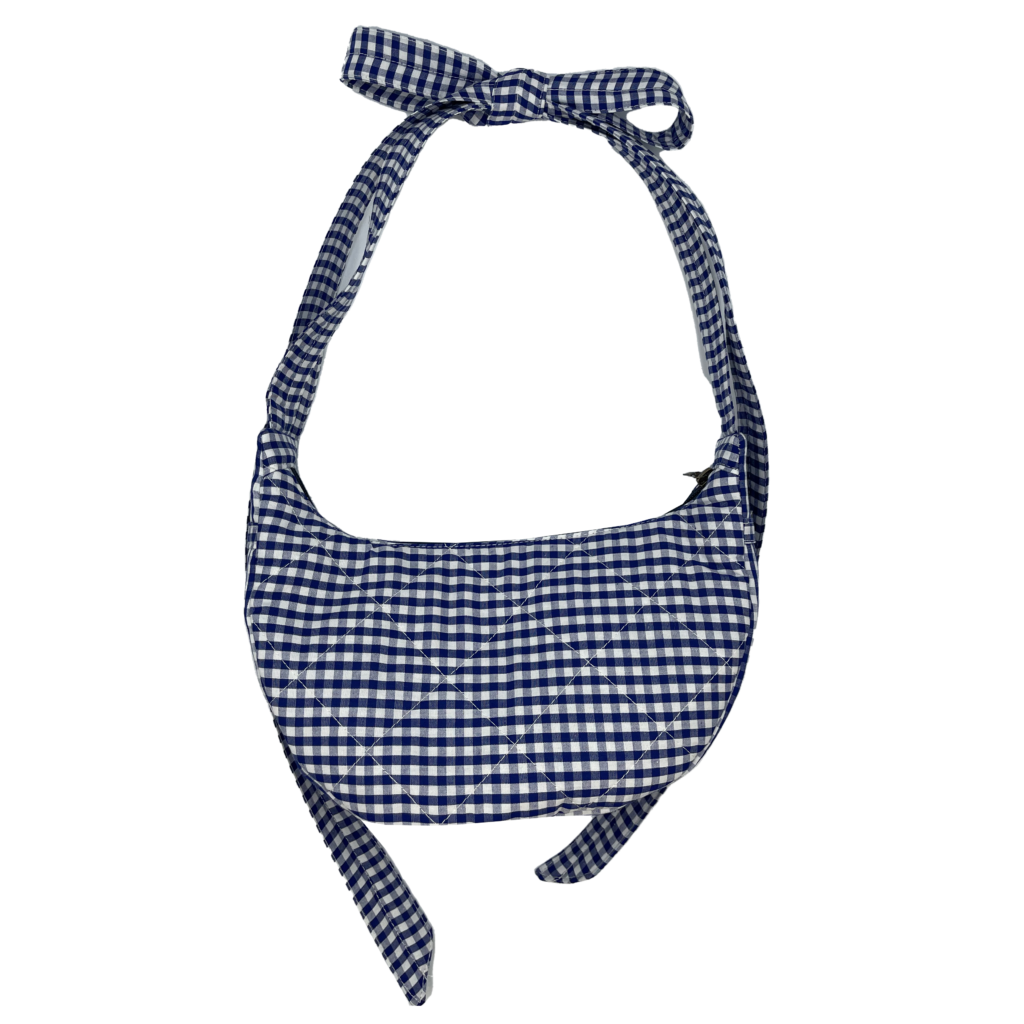 navy picnic banana bag