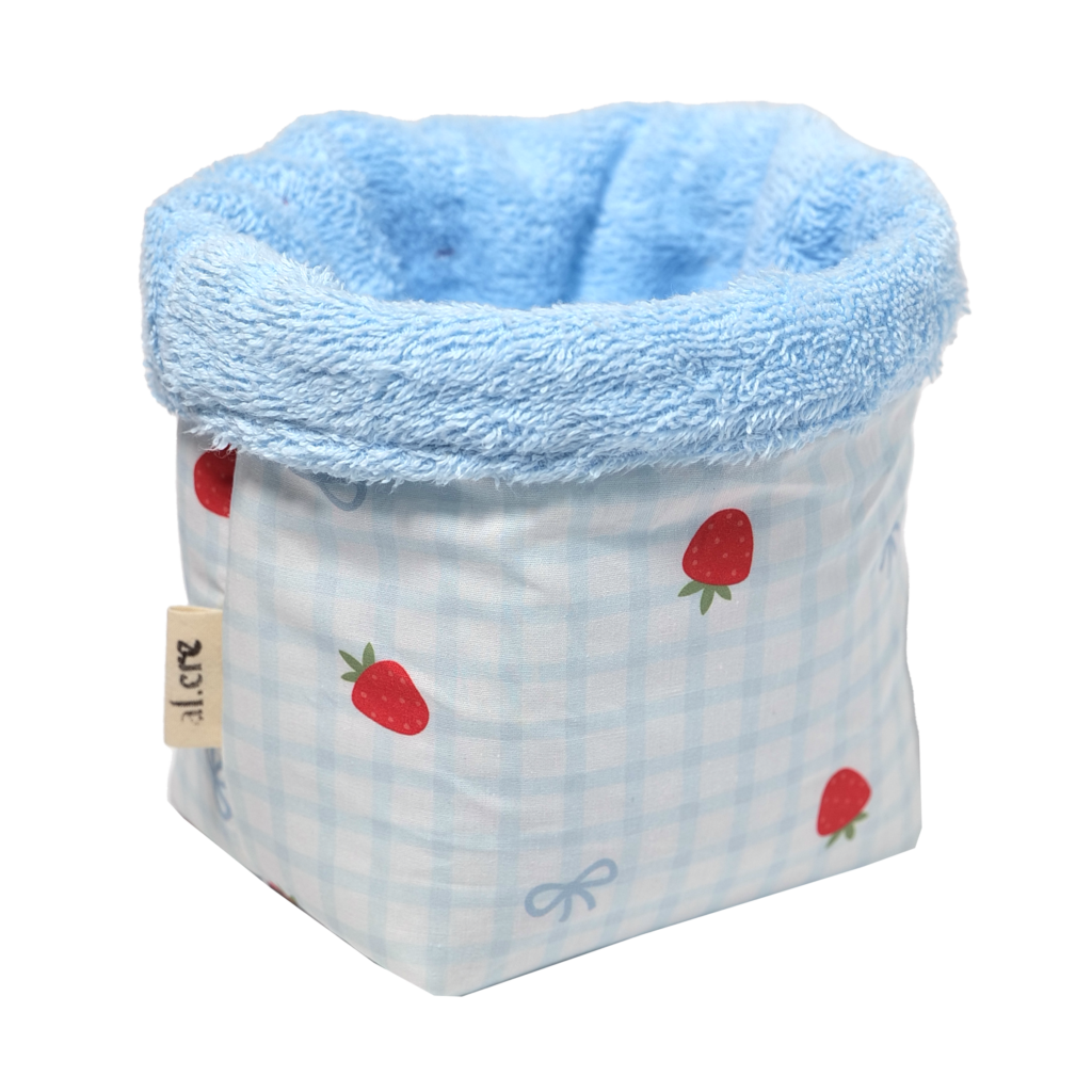 strawberries and bows beauty bucket
