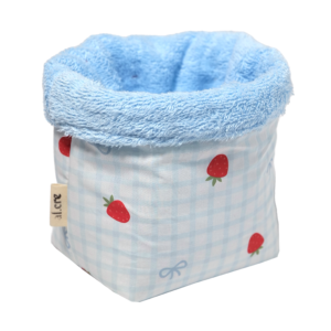strawberries and bows beauty bucket