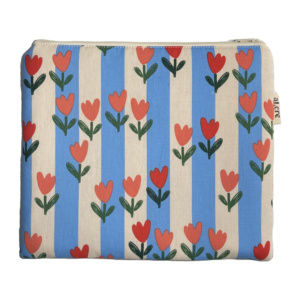 stripes and flowers maxi pouch