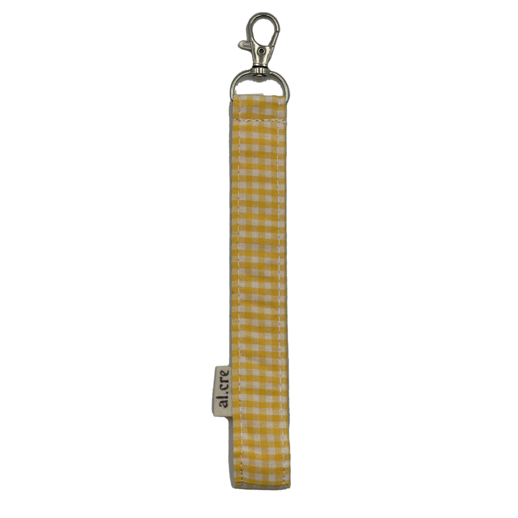 yellow picnic wrist keychain