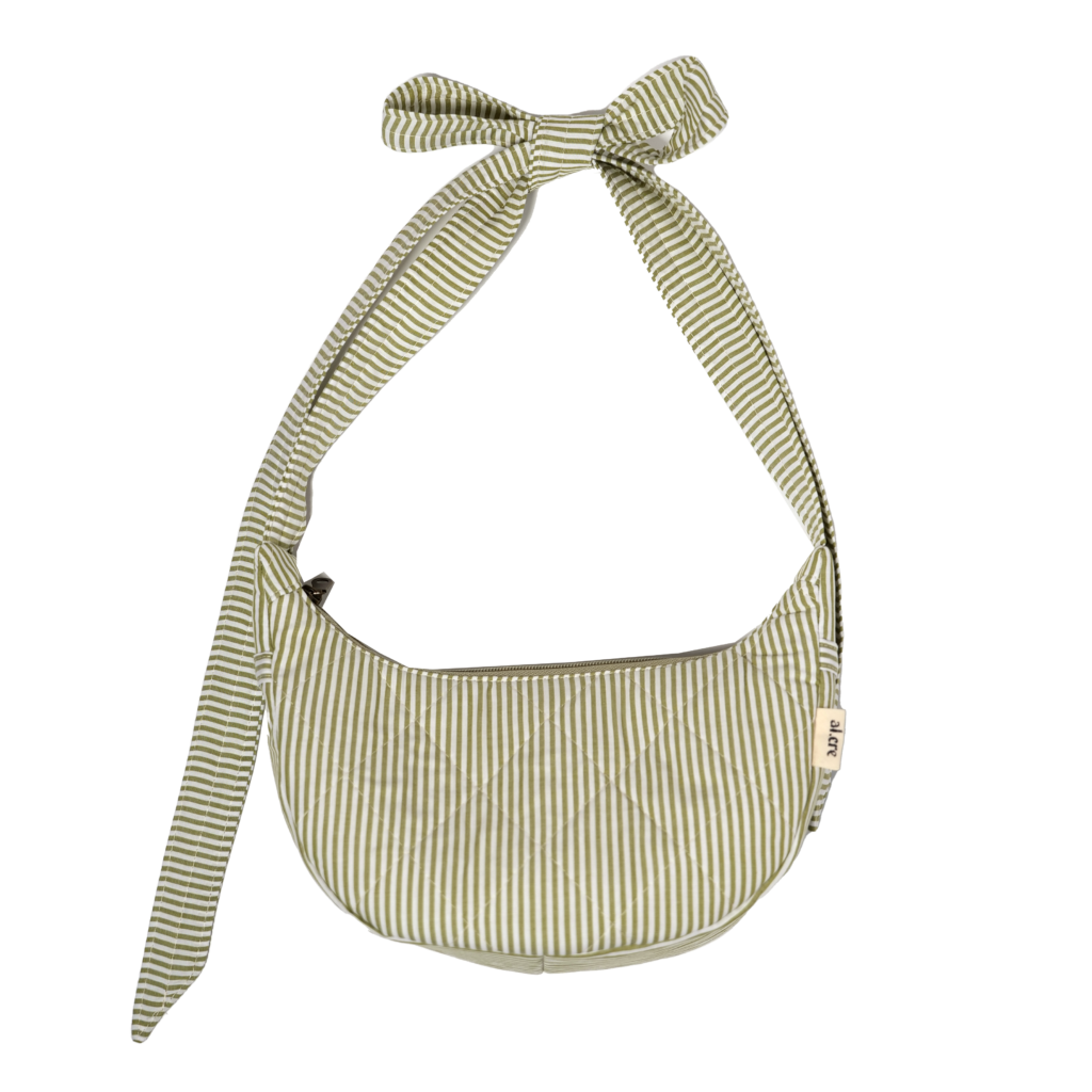green stripes banana bag
