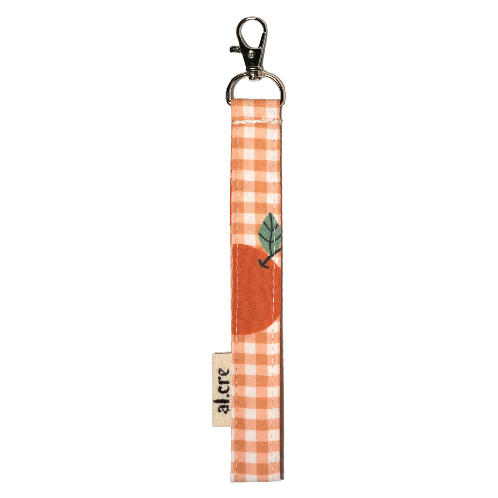 picnic oranges wrist keychain