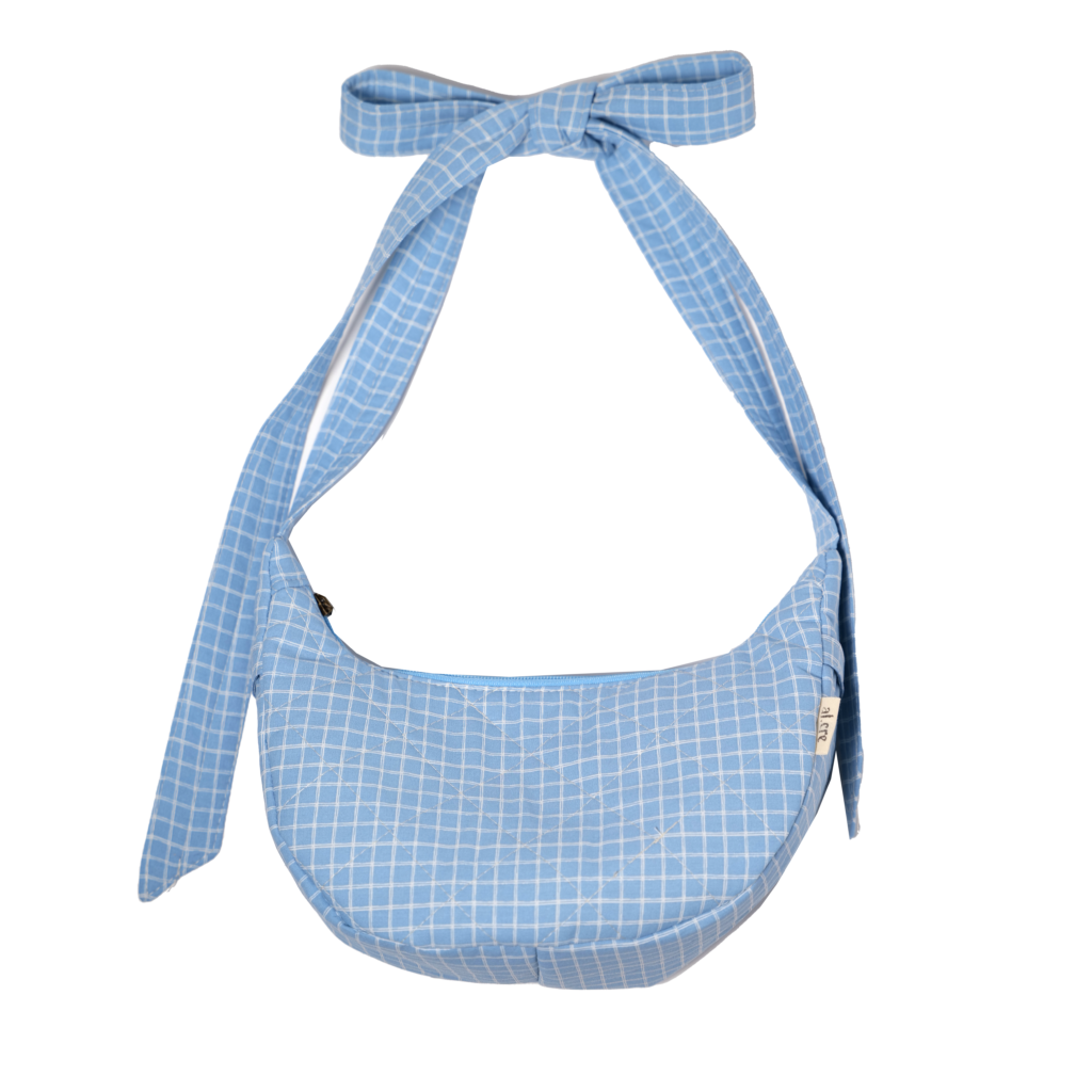 sky blue picnic banana bag