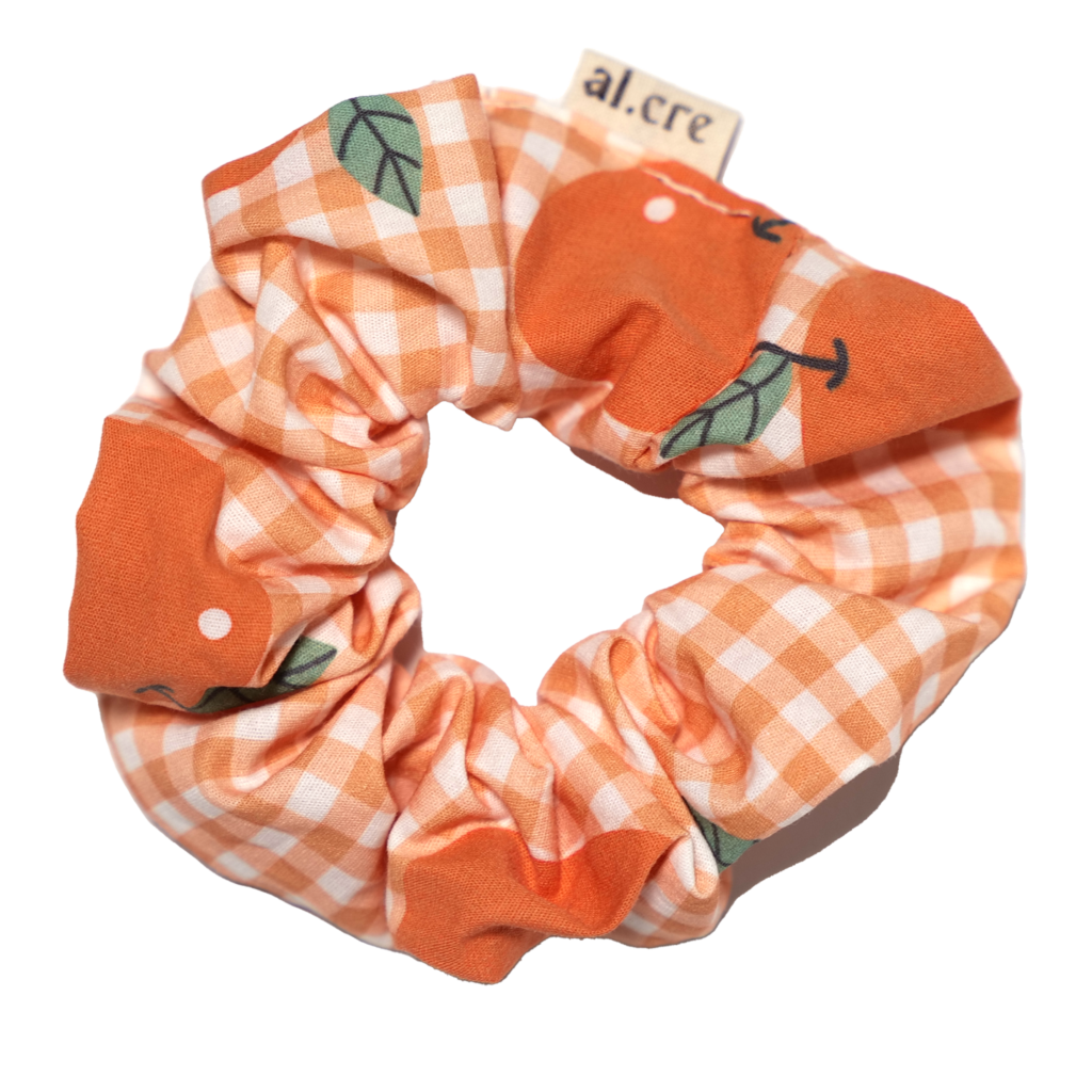 picnic oranges scrunchie