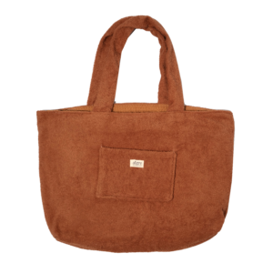 salted caramel towel beach bag with zipper