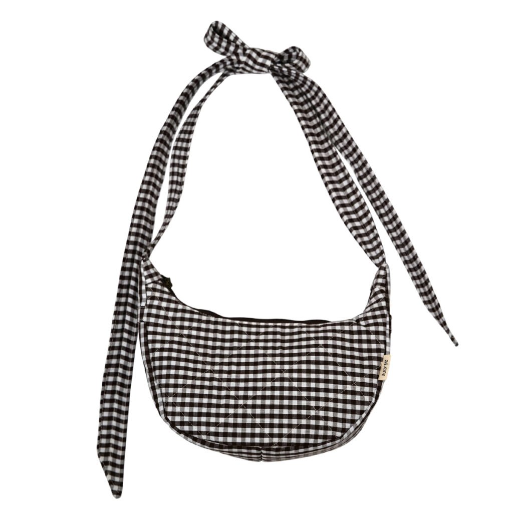 brown picnic banana bow bag