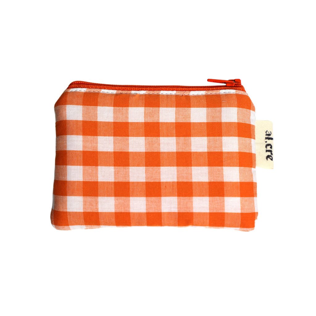 orange picnic small wallet