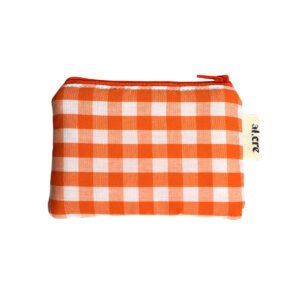orange picnic small wallet