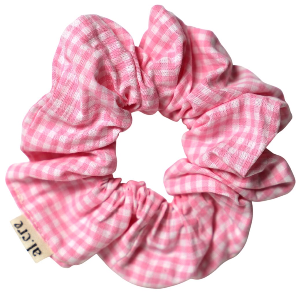 pink picnic scrunchie