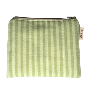 pistachio stripes medium pouch