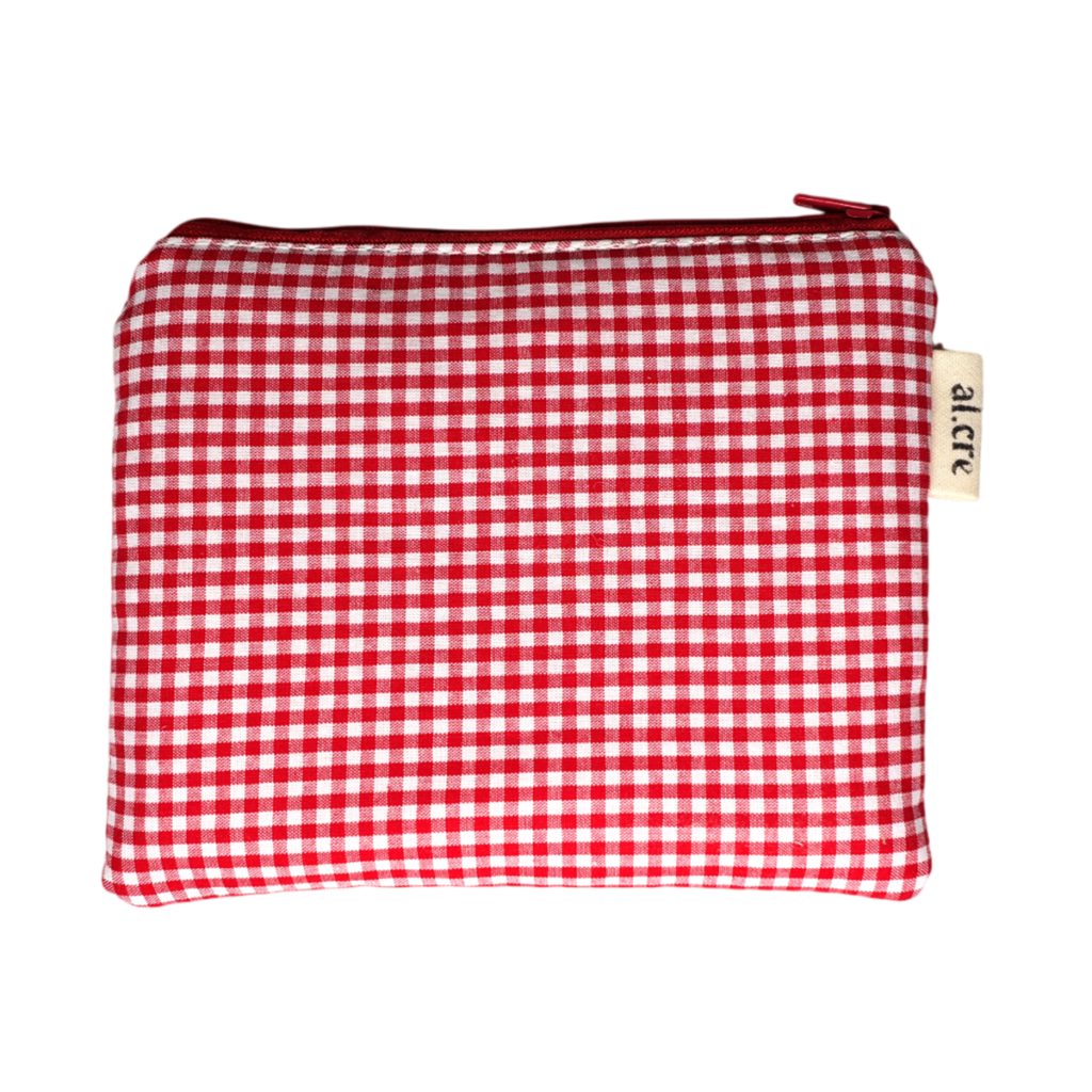 red picnic medium pouch