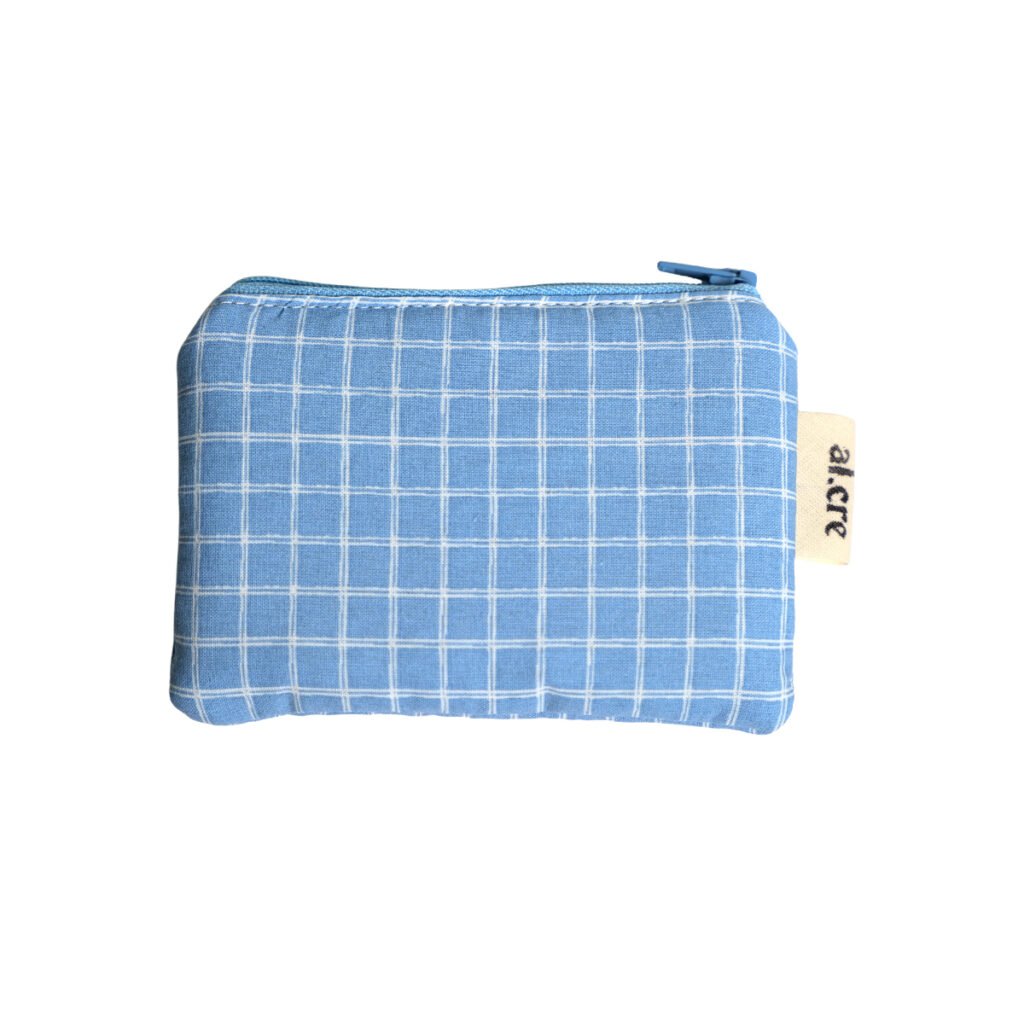 sky blue picnic small wallet