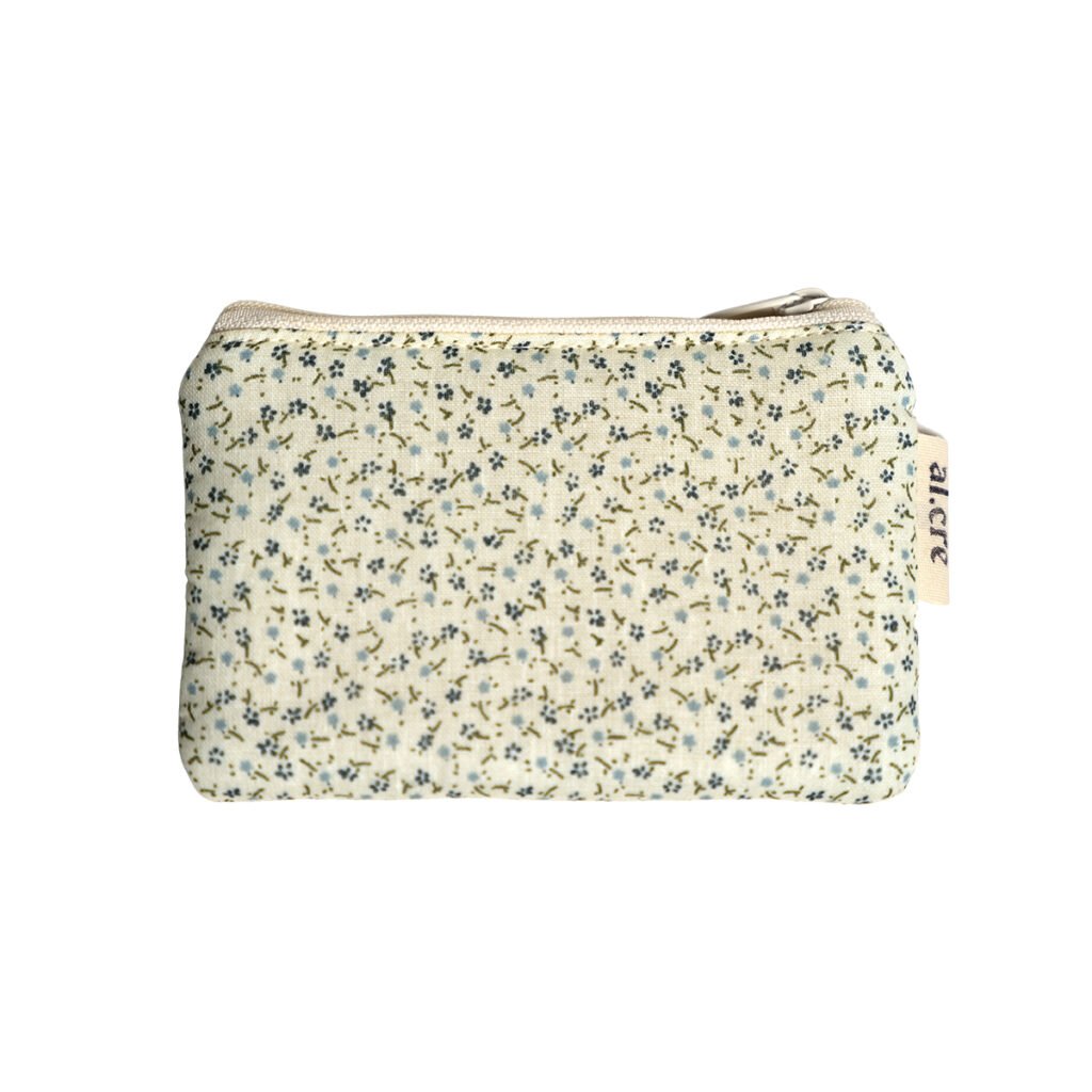 tiny blue flowers small wallet