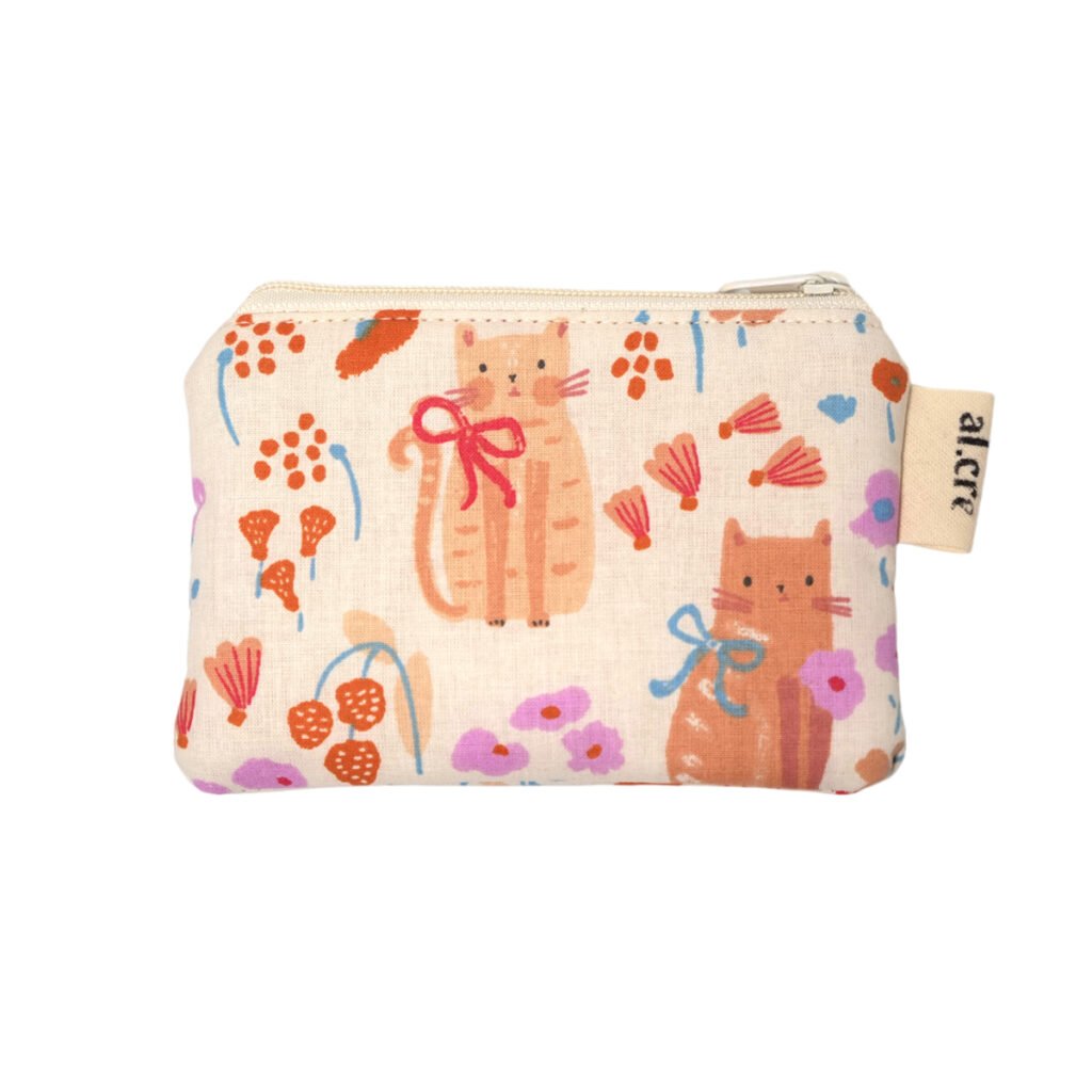 yellow cats small wallet