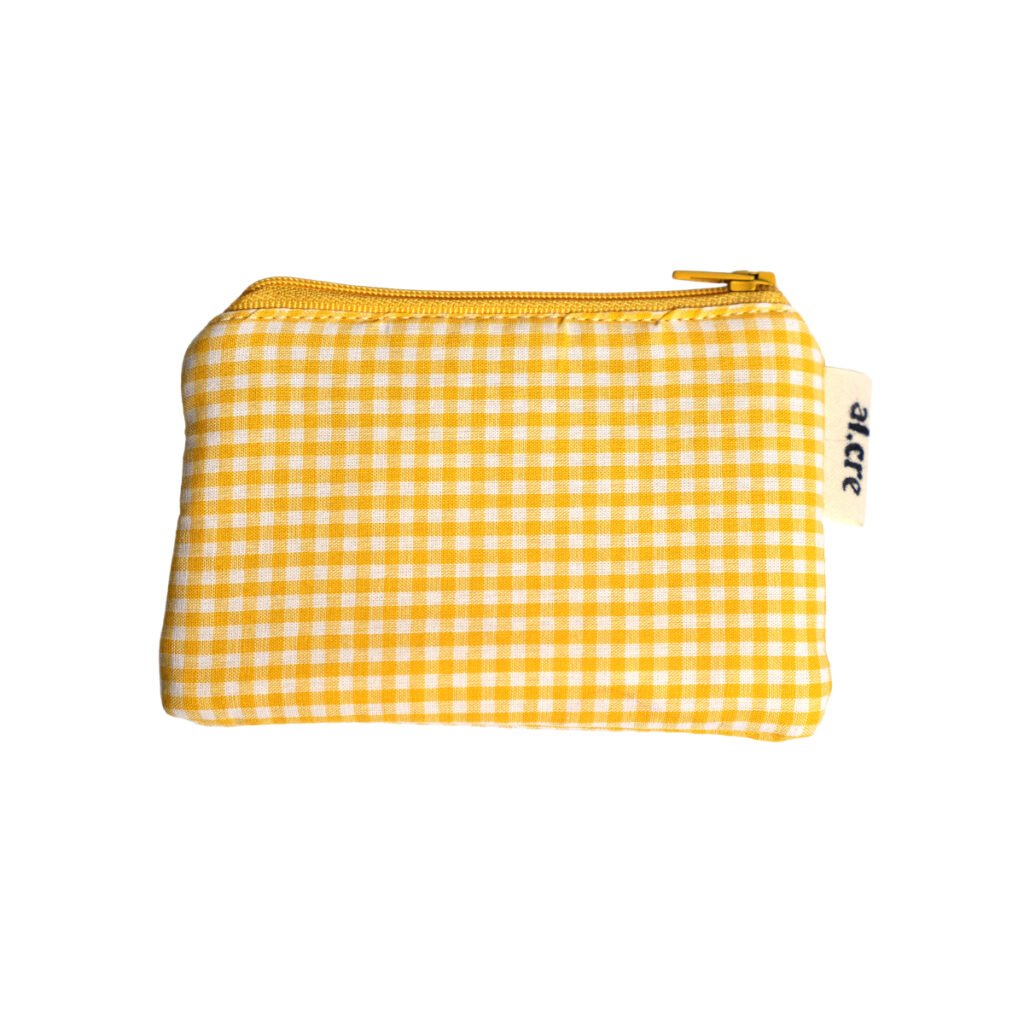 yellow picnic small wallet