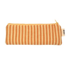 yellow stripes pencil case